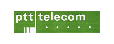 Plaatje geschiedenis PTT Telecom logo 1981 - 1989