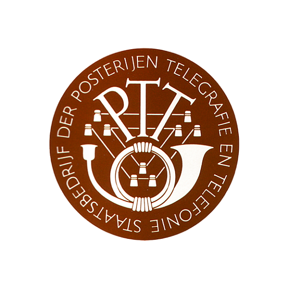 Plaatje geschiedenis  PTT logo1950 - 1957